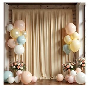Champagne Photo Backdrop Party Decor